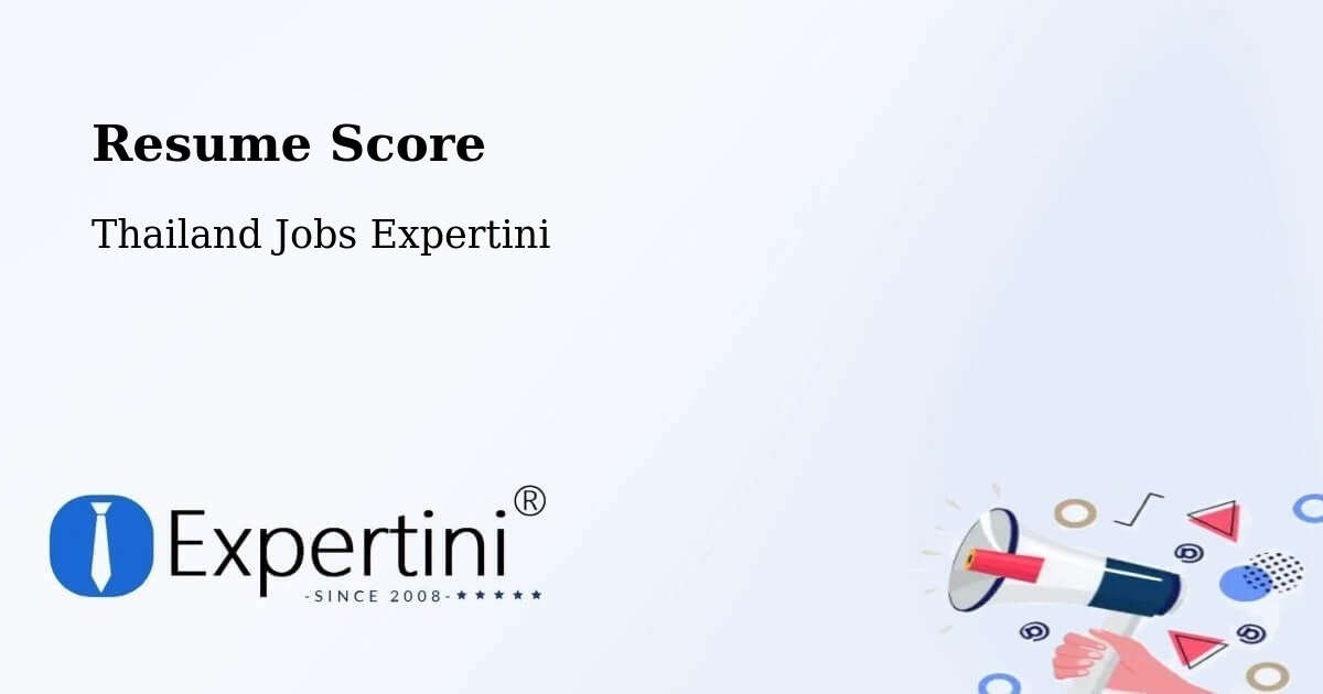 Resume Score & Job Description Match Tool – That Phanom - Thailand Jobs Expertini